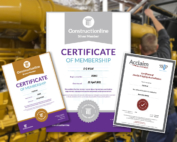 Constructionline Accreditation certificates for 2021 2022